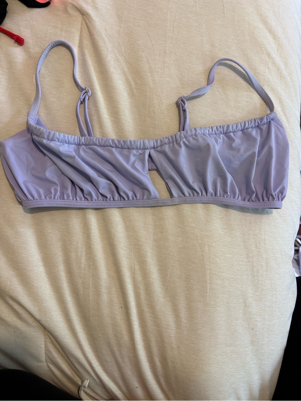 Women's Lilac Bikini Top - Adjustable Straps